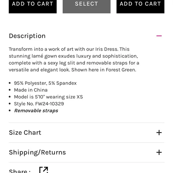 Retrofête Iris Dress Size XS - Picture 4 of 6